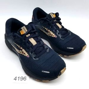 Brooks Cheetah leopard running athletic gym shoes black